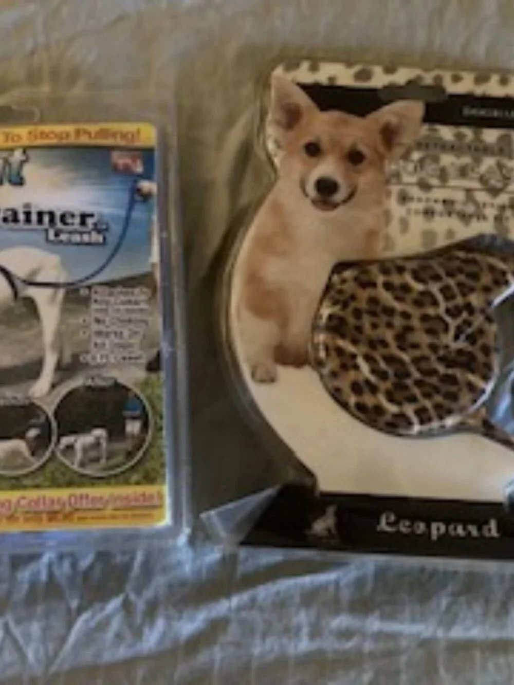 DOG LEASH LOT (1) NO PULL WALKING TRAINING BLUE & (1) NEW RETRACTABLE